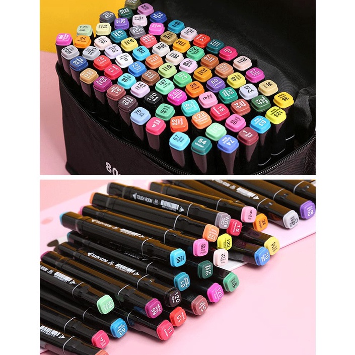 

ART K73N WE TouchFive 24364868 Warna Sketsa Spidol Umum General Marker Set Animation Markers Twin Market Set Spidol