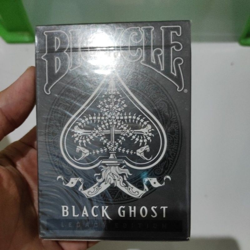Kartu Remi: Bicycle Black Ghost Playing Cards Ellusionist SATUAN Original