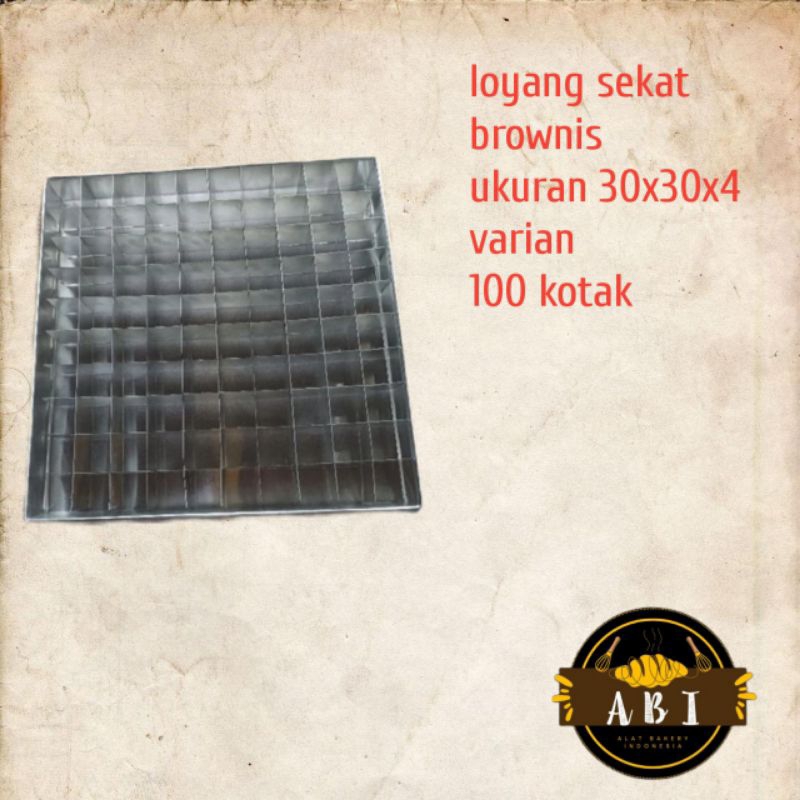 

Loyang Sekat brownies 100 kotak