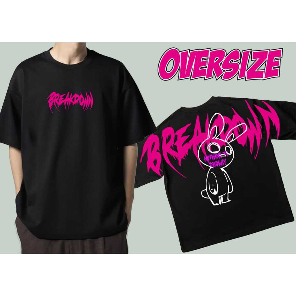 Baju Kaos Distro Pria Bigsize Oversize XXL terbaru Lengan Pendek Katun Keren Kekinian Tulisan Belaka