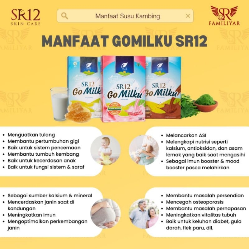 

Susu Kambing Etawa Gomilku SR12 200gr/Asi Booster