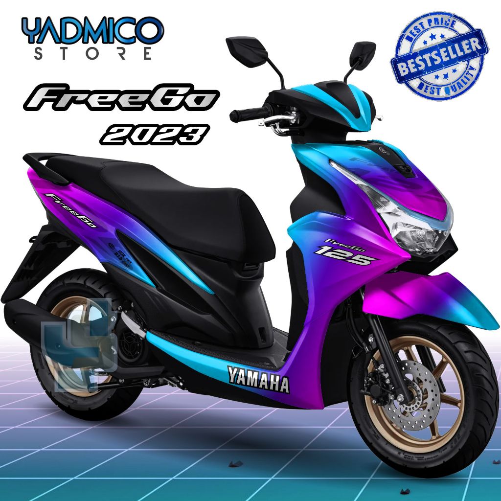 Decal Freego 2023 Full Body - Stiker Motor Yamaha Freego New 2023 Full Body - Dekal Freego New 2023 
