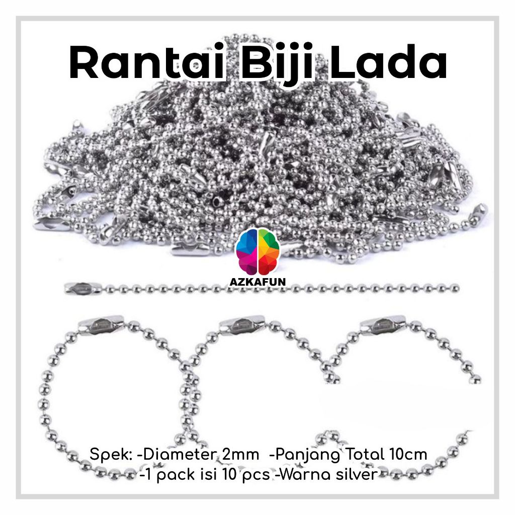 

Rantai Biji Lada - Gantungan biji lada - Ring Rantai Biji Lada