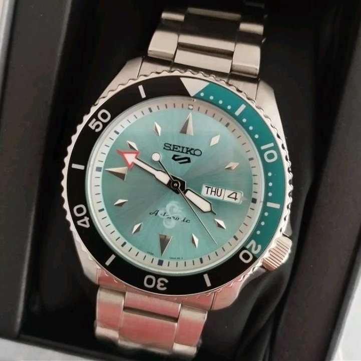 Seiko 5 Sport X Special Upgrade All Original Nami-Blue Ice Limited Edition