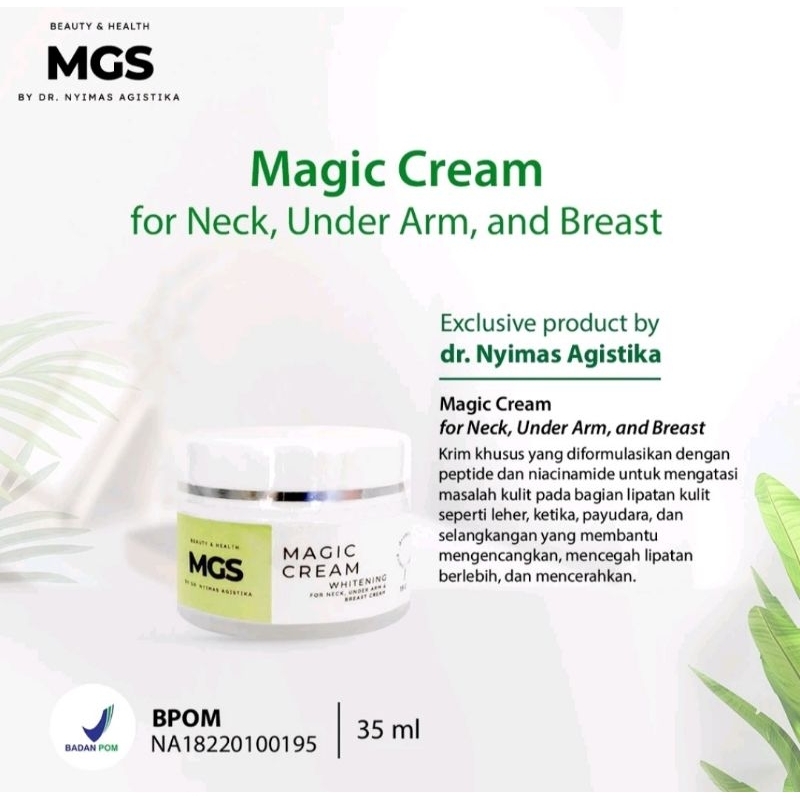 Magic Cream, Cream pemutih untuk ketiak, leher dan breast cream MGS