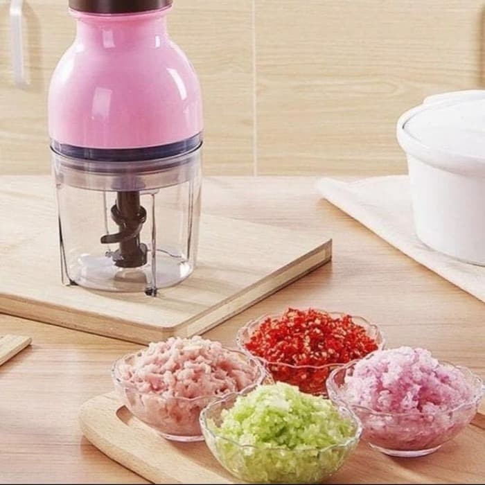 COD - PO77 - Choper Daging Coper Stenlis Portabel Meat Mincer Stainless Steel Blender Chopper Stainl