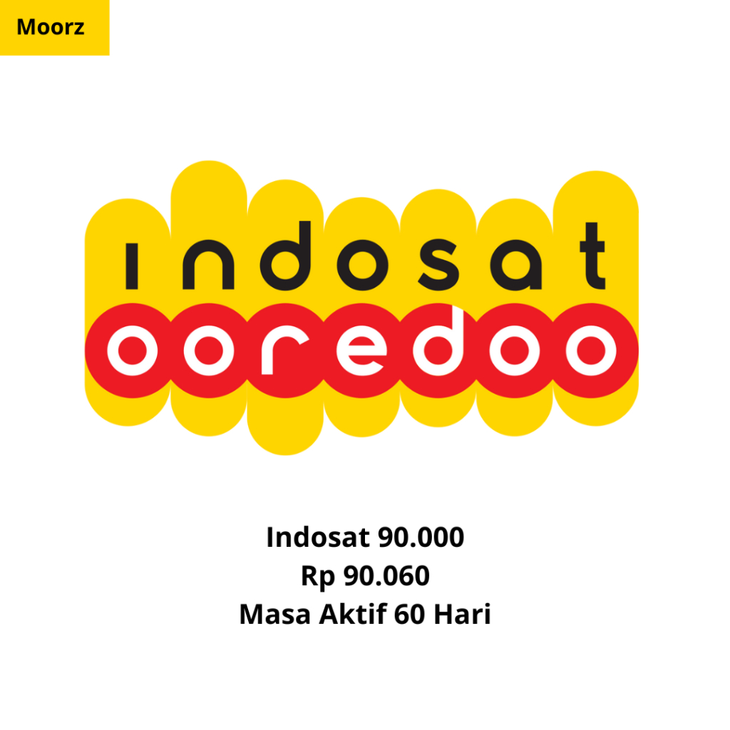 Indosat 90.000 Rp 90.060 Masa Aktif 60 Hari