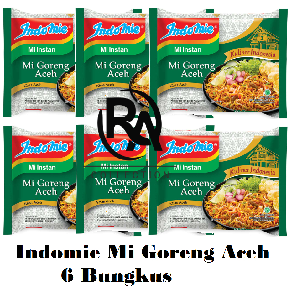 

Indomie Mi Goreng Aceh 6 Bungkus @90Gram - Rafka Aulia Collection
