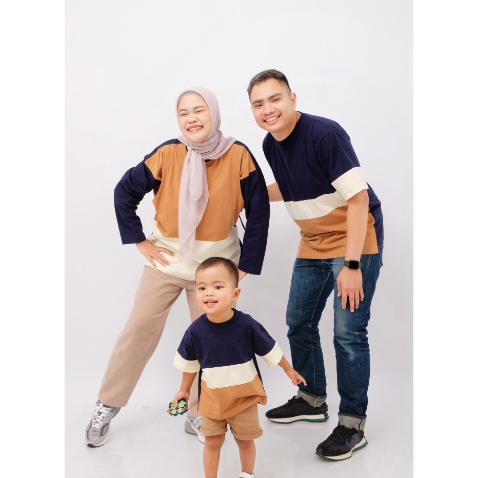 BigSale BADUDU  Set Keluarga  Runa Family Set  Busui Kekinian  Navy