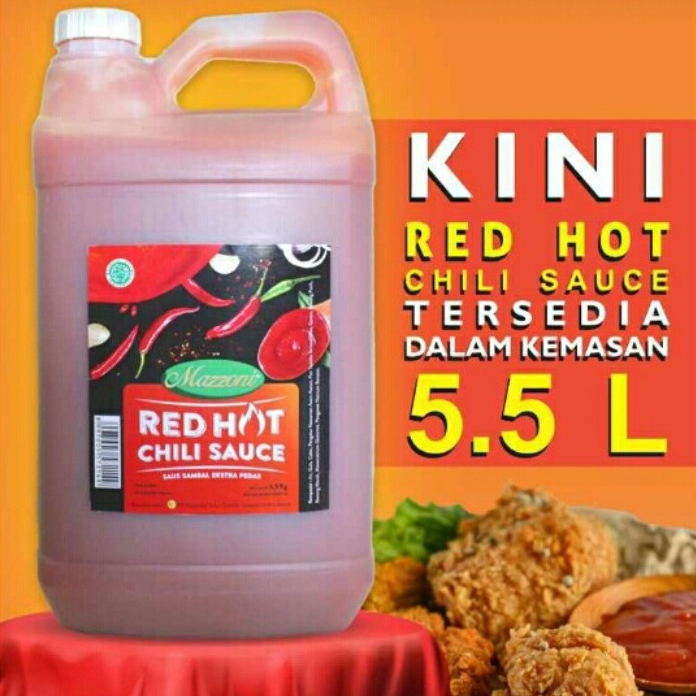 

Mazzoni Saus Red Hot Chili 5.5 Liter