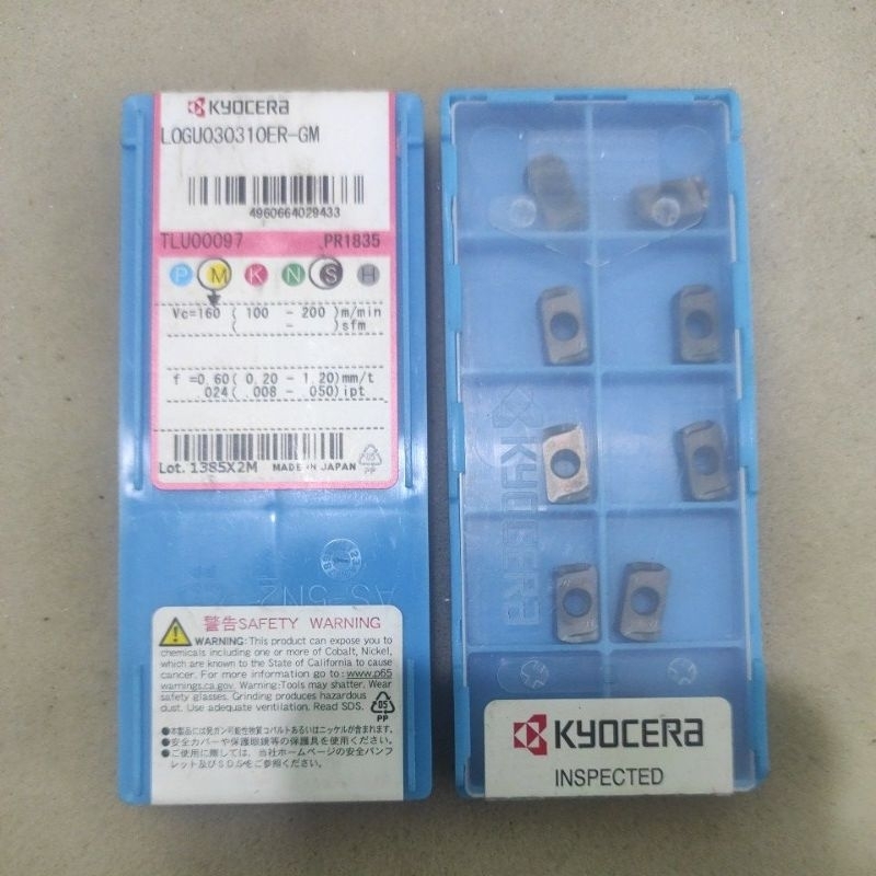 insert milling LOGU 030310ER-GM PR1835 Kyocera insert high feed