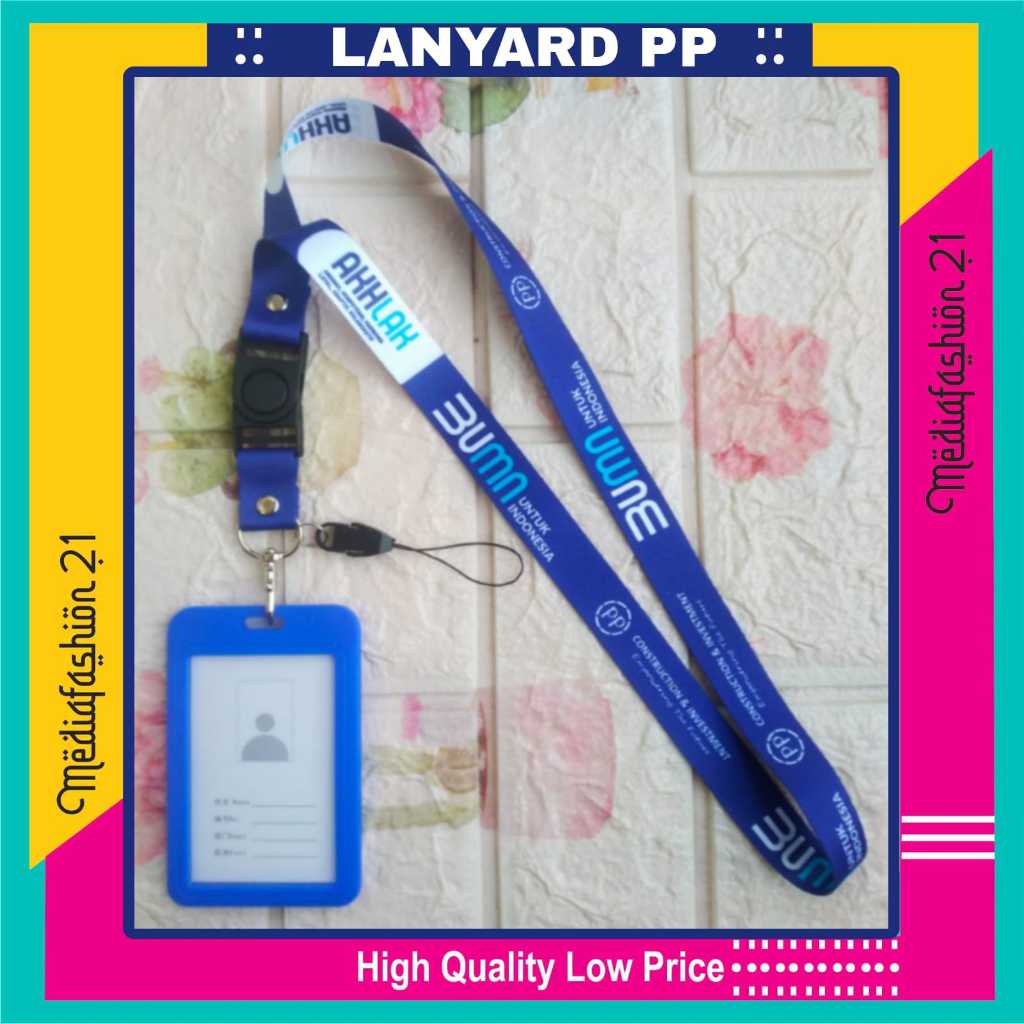 

Lanyard Tali Gantungan ID Card PT PP (Pembangunan Perumahan) Tbk Free Strap Gantungan HP/Flashdisk