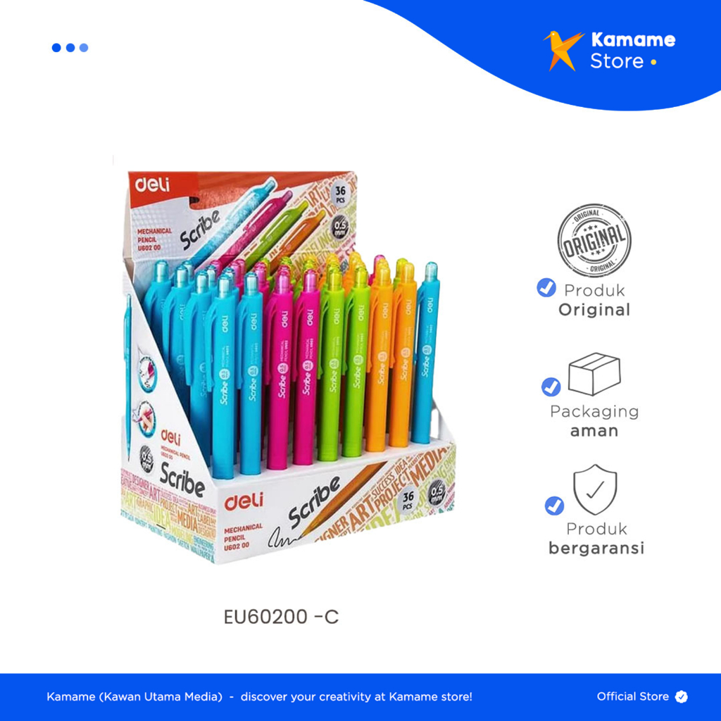 

Deli Plastic Mechanical Pensil - 0.5 mm U60200 - Kamame