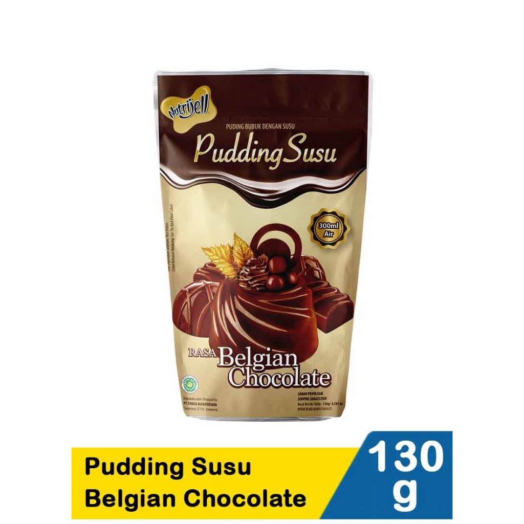 

Nutrijell Puding Susu Rasa Belgian Coklat 130 Gr