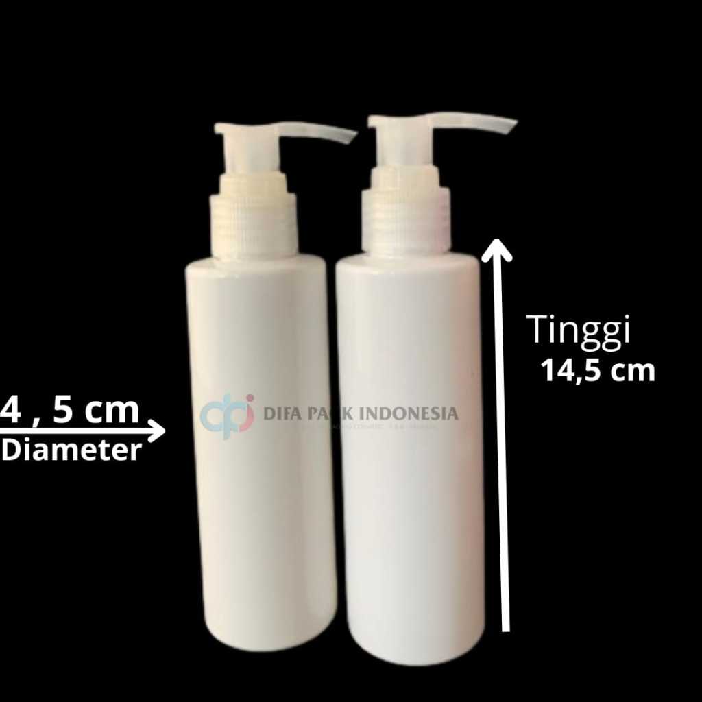 Botol RF 150ml pump lotion natural body putih