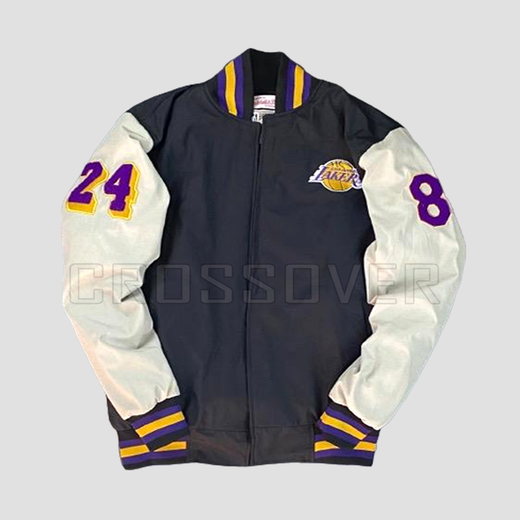 Jaket Varsity Baseball Lakers TM NBA Full Tag Pria Wanita - Varsity Jacket Vintage Baseball Original