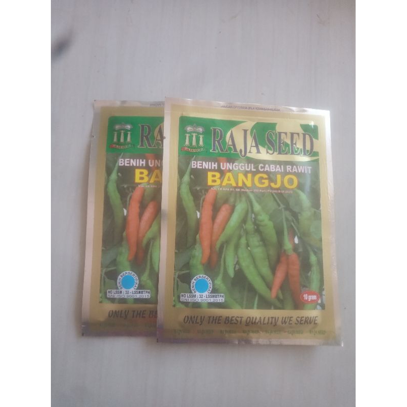 Benih Unggul Cabe Rawit Hijau Merunduk BANGJO 10 gram  Cap Raja Seed