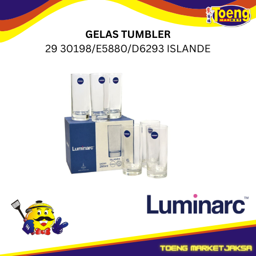 GELAS TUMBLER H/B 29 30198/E5880/D6293 ISLANDE LUMINARC