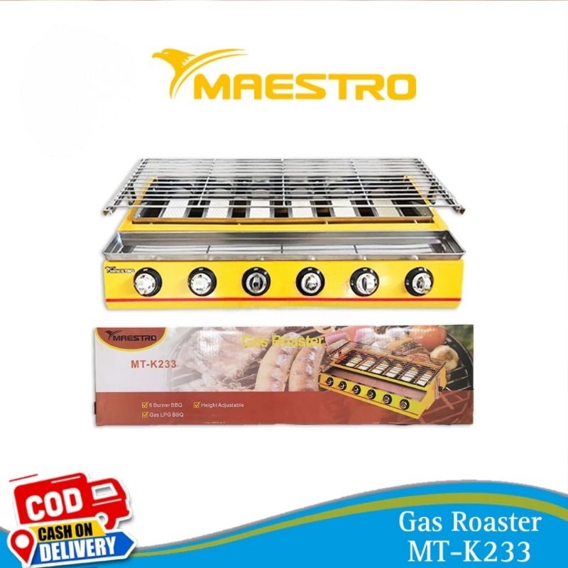 KOMPOR PEMANGGANG SOSIS / GAS ROASTER 6 TUNGKU MAESTRO MT-K233