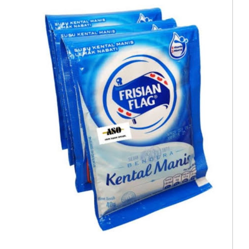 

Frisian flag susu bendera kental manis 1 renteng 6 pcs