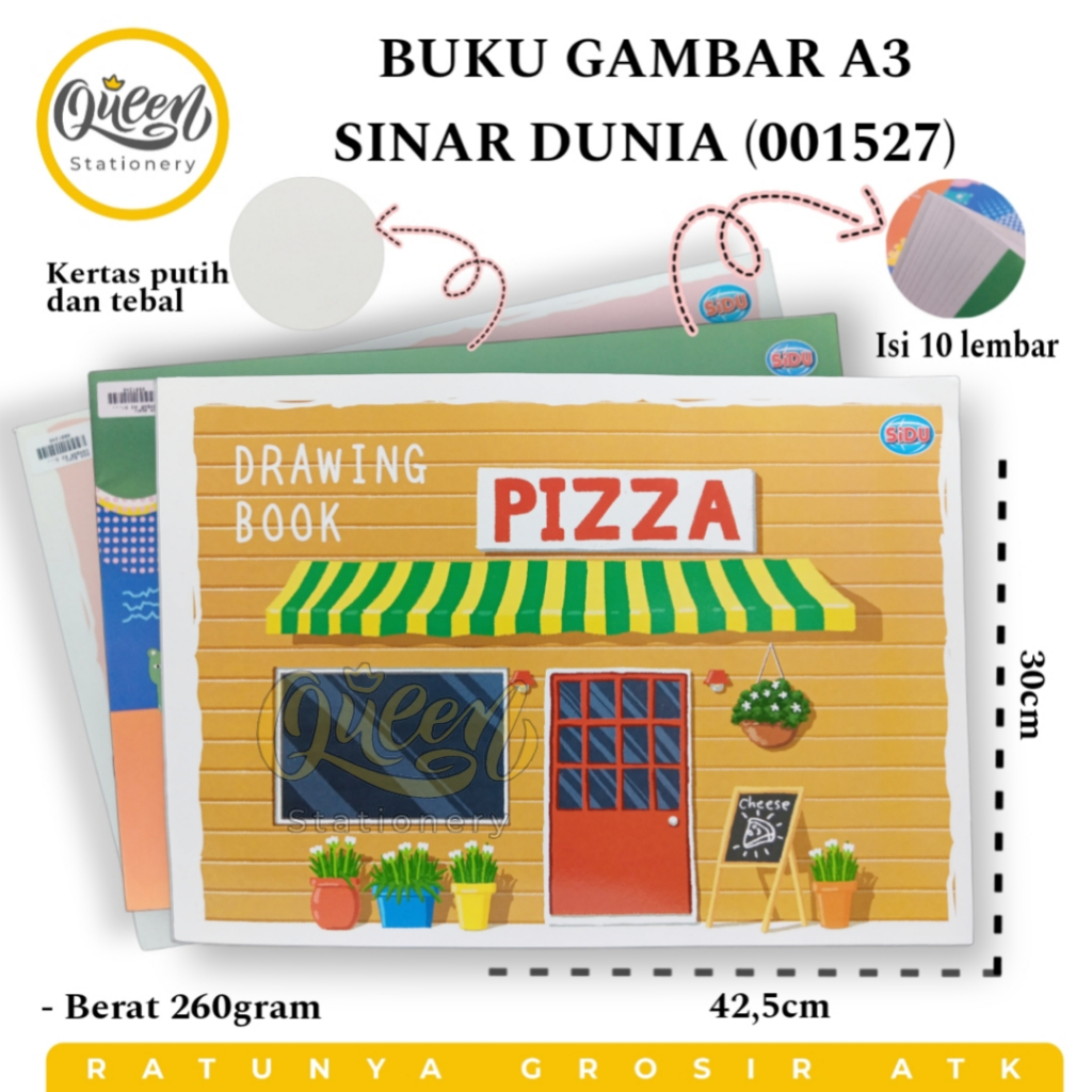 

1 PCS BUKU GAMBAR A3 SINAR DUNIA / BUKU GAMBAR BESAR / DRAWING BOOK (001527)