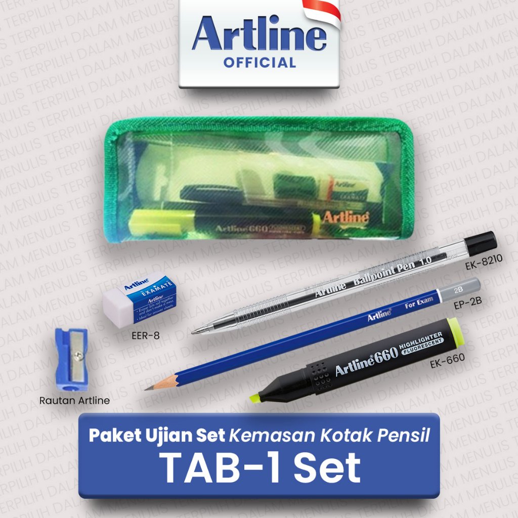 

ARTLINE Paket Ujian Set Kemasan Kotak Pensil TAB-1 SET