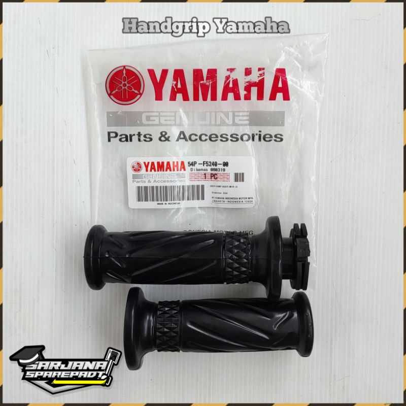 Handgrip Handfat Karet Setang Stang Sepasang Kiri Kanan Motor Yamaha Mio J M3 Soul GT Xride X-ride F