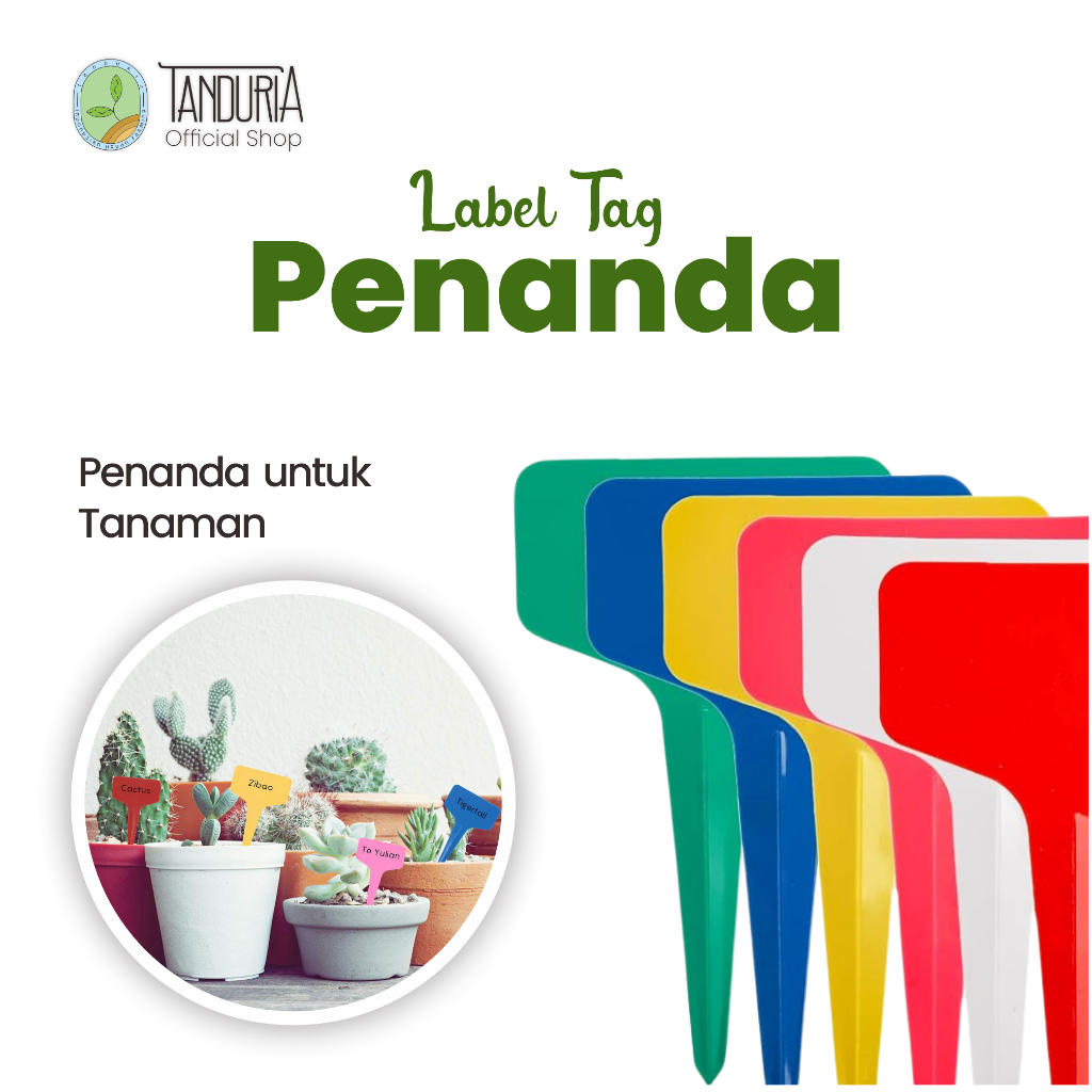 TANDURIA - Label Tag Penanada Nama Tanaman Hias Semai