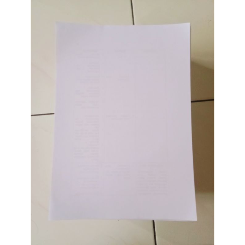 

Kertas Bekas HVS/F4 500 grm (ADA BEKAS LUBANG STAPLES)