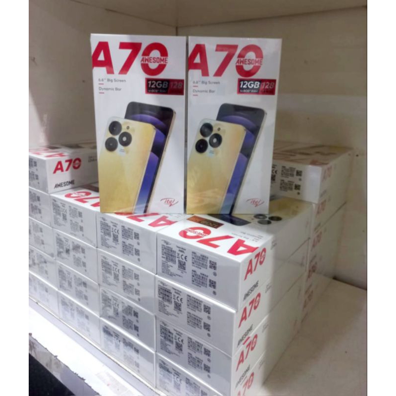 itel A70 RAM 12GB (4+8) INTERNAL 128GB GARANSI RESMI 1 TAHUN