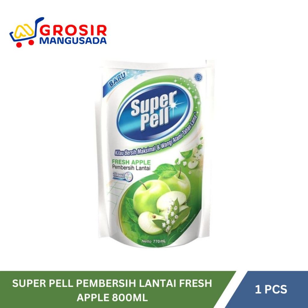 Super Pell Pembersih Lantai Fresh Apple 800ml