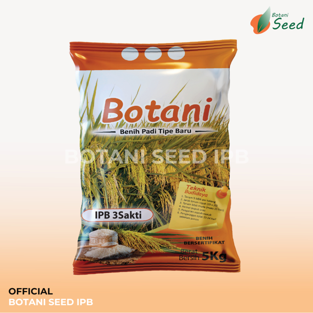 Benih padi IPB 3S Original 5 kg botani seed IPB
