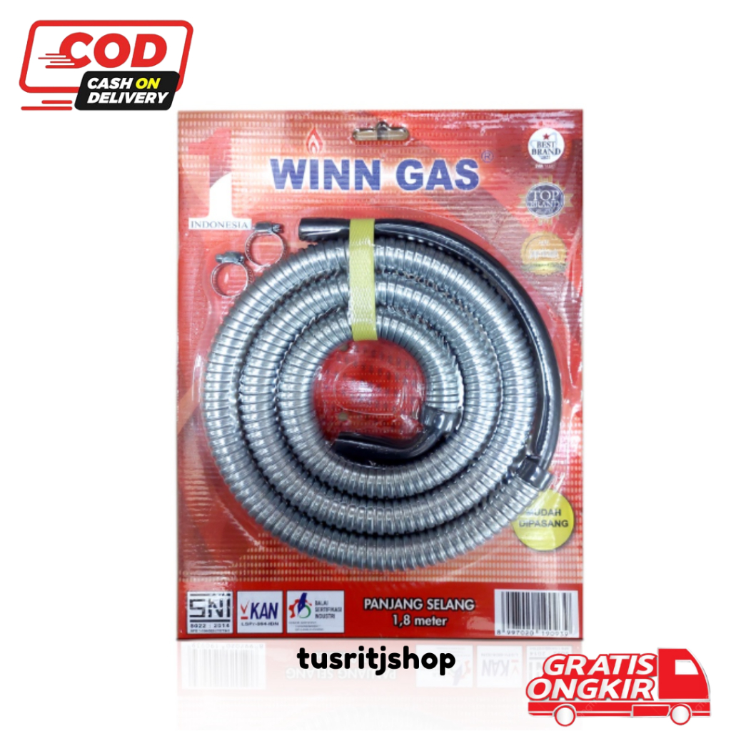 [COD] Selang Kompor Gas Winn Gas - Selang Kompor Gas Flexible Winn Gas Anti Tikus