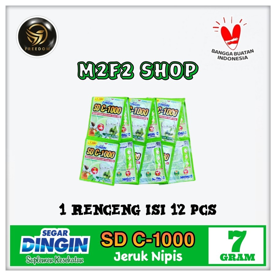 

Segar Dingin SD C-1000 Jeruk Nipis Suplemen Makanan Sachet - 7 gr (Kemasan 1 Renceng)