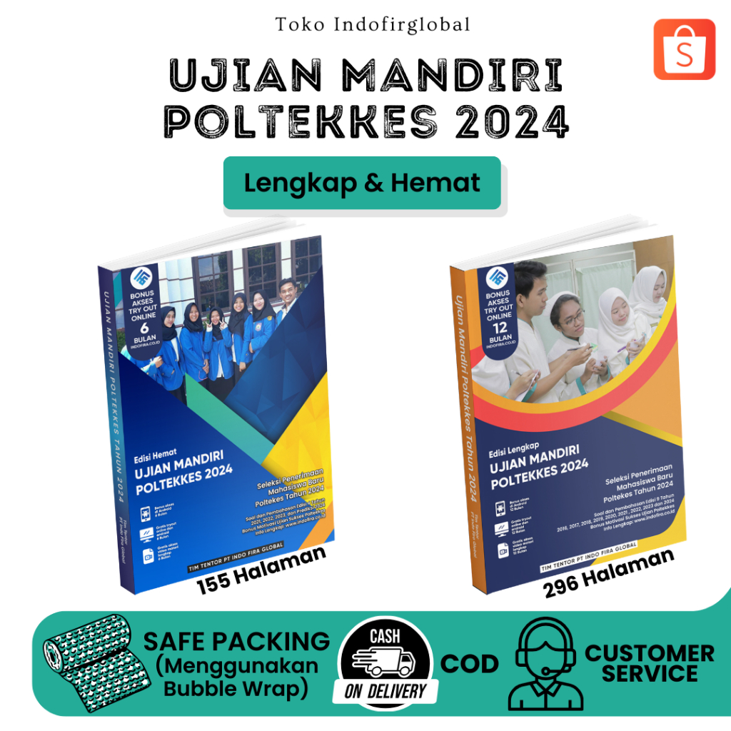 Buku Terbaru UJIAN MANDIRI POLTEKKES 2024 (Edisi Lengkap & Edisi Hemat + Gratis Akses Online) Sesuai