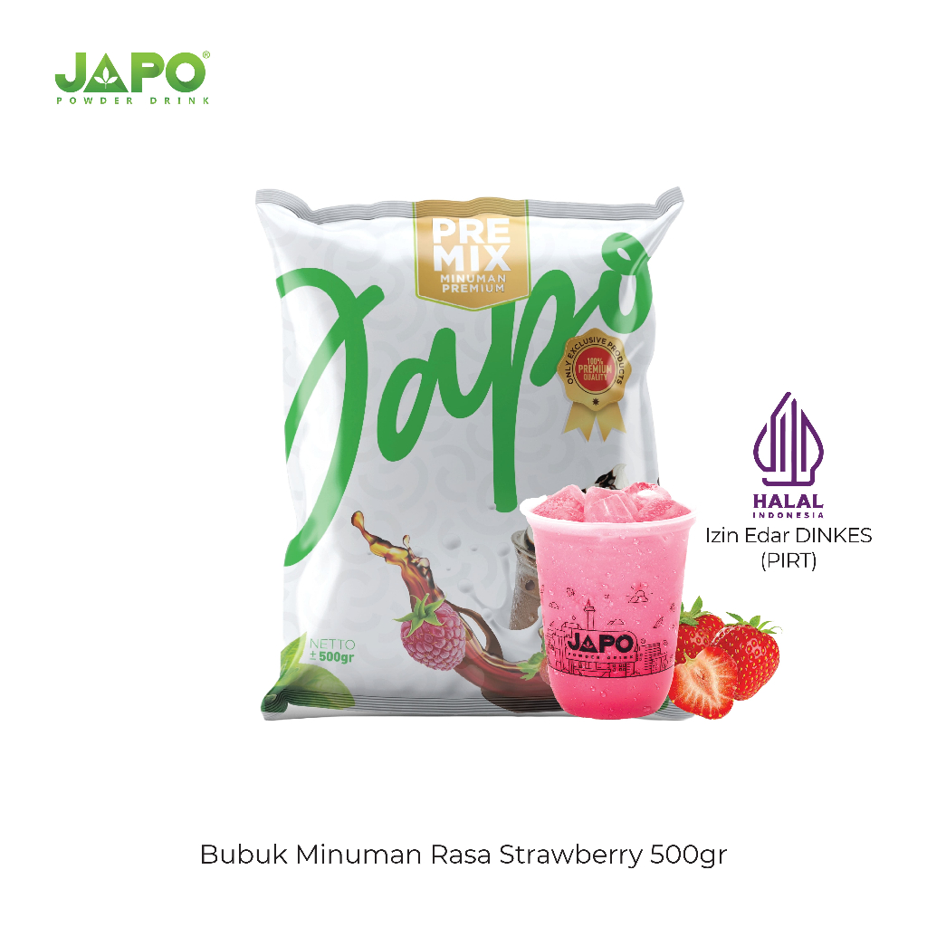 

JAPO Bubuk Minuman Strawberry 500 gr