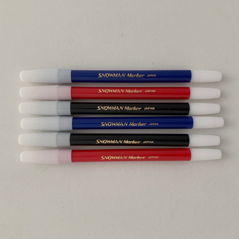 

Spidol Snowman Marker Kecil Merah Hitam Biru