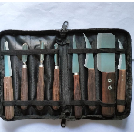 SET 8 PISAU GARNISH / pisau garnish isi 8 lengkap dengan dompet/pisau tumpeng