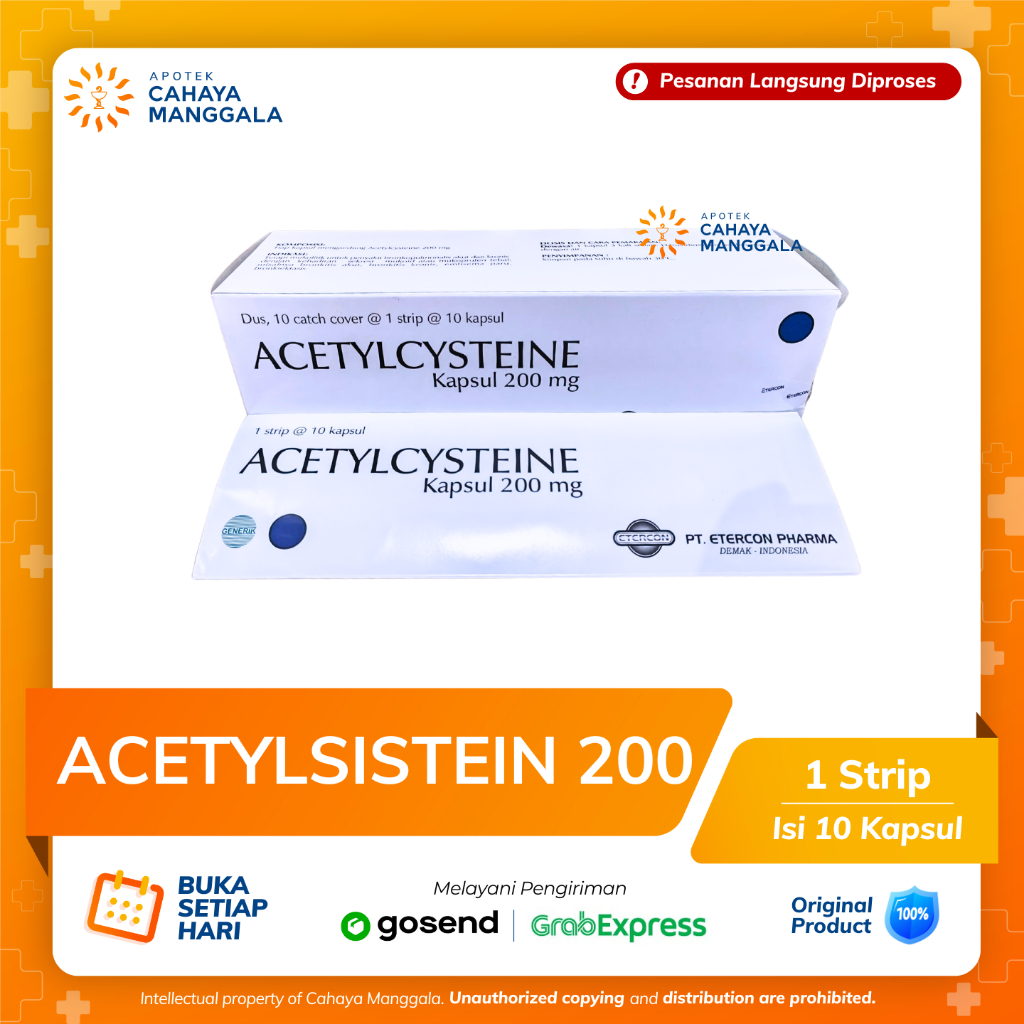 ACETYLCYSTEINE 200 MG ETERCON 10 KAPSUL