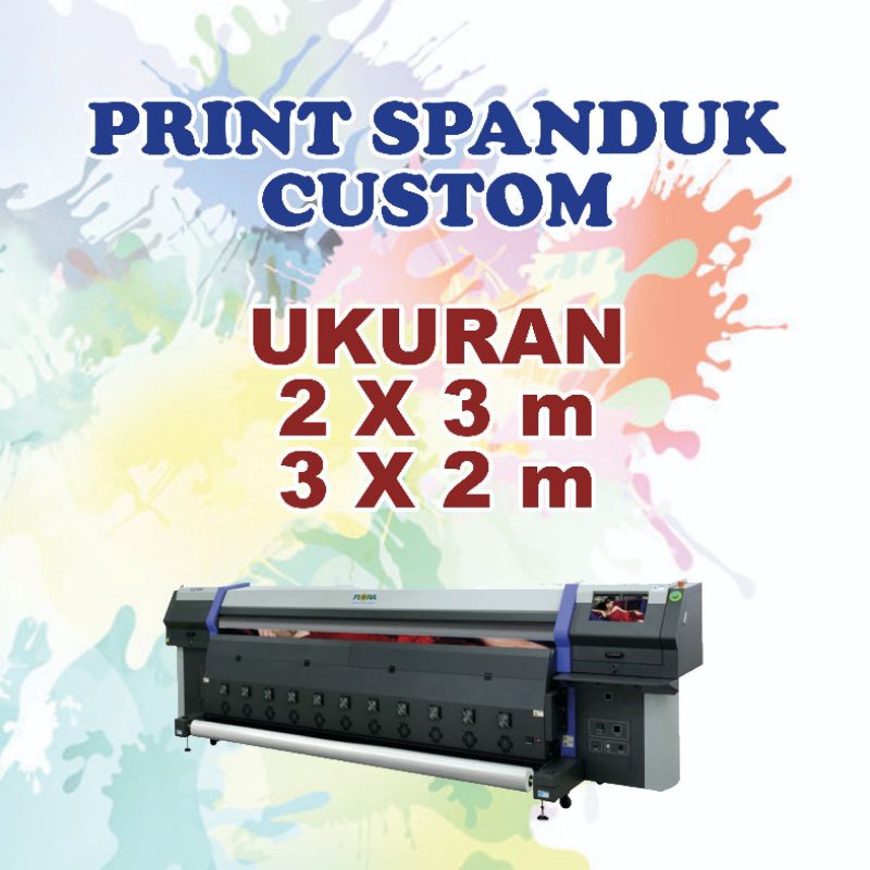 Spanduk Uk.3 X 1,5 m / 2,8 X 2 m bahan Flexy