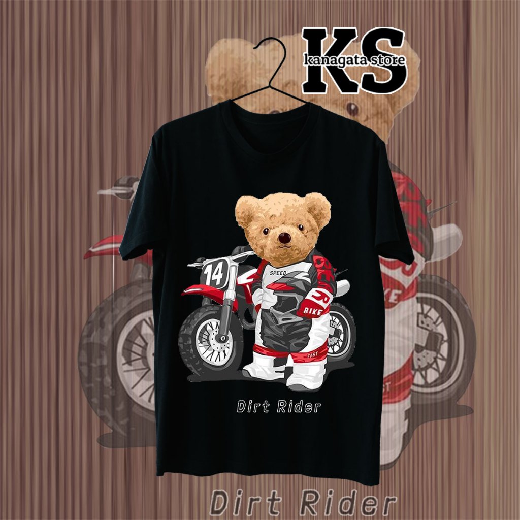 KANAGATA BAJU KAOS DISTRO PREMIUM BEAR OVERSIZE T-SHIRT UNISEX BEAR COLLECTION