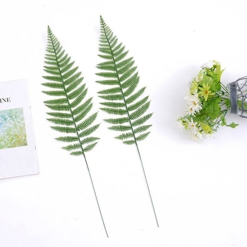 Daun cemara single // daun artificial // daun plastik