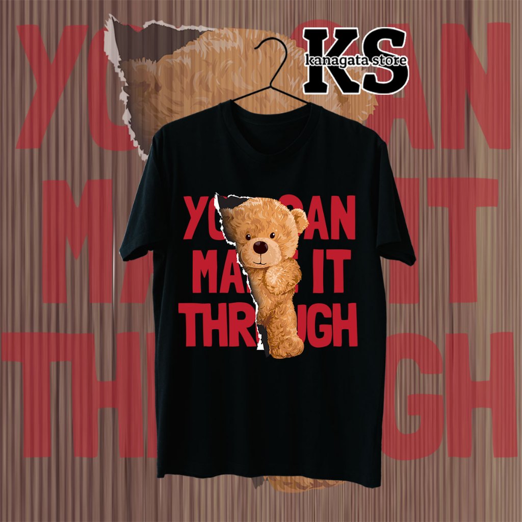KANAGATA BAJU KAOS DISTRO PREMIUM BEAR OVERSIZE T-SHIRT UNISEX BEAR COLLECTION
