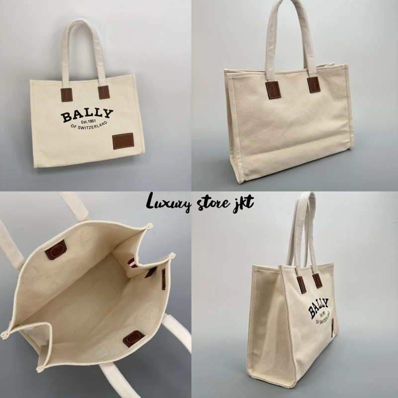 BALLY TOTE BAG CRYSTALIAEW FABRIC ORIGINAL 100%