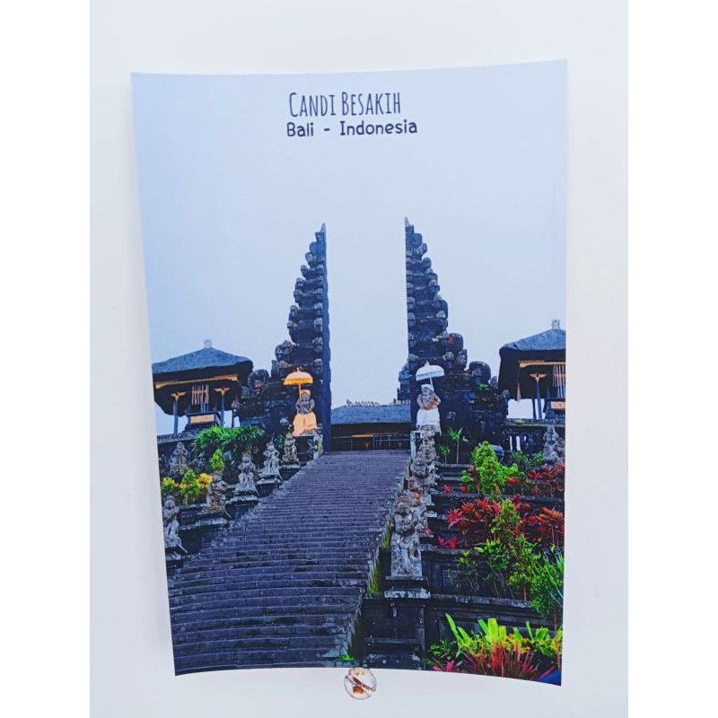 

Kartu Pos Candi Besakih Postcard Besakih Temple God's Island Bali Souvenir Pulau Dewata Kartu Ucapan Greeting Card Bali Indonesia