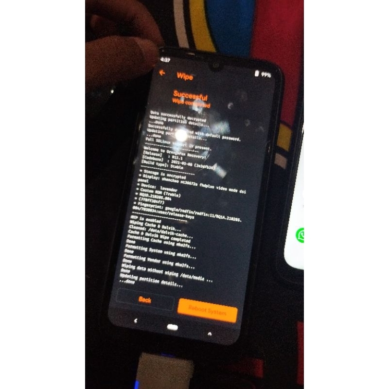 Hp Redmi not 8 RAM 4