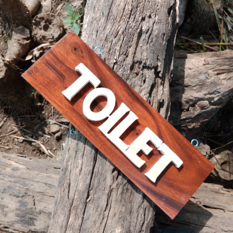 

Papan Nama Kayu Toilet Sign board