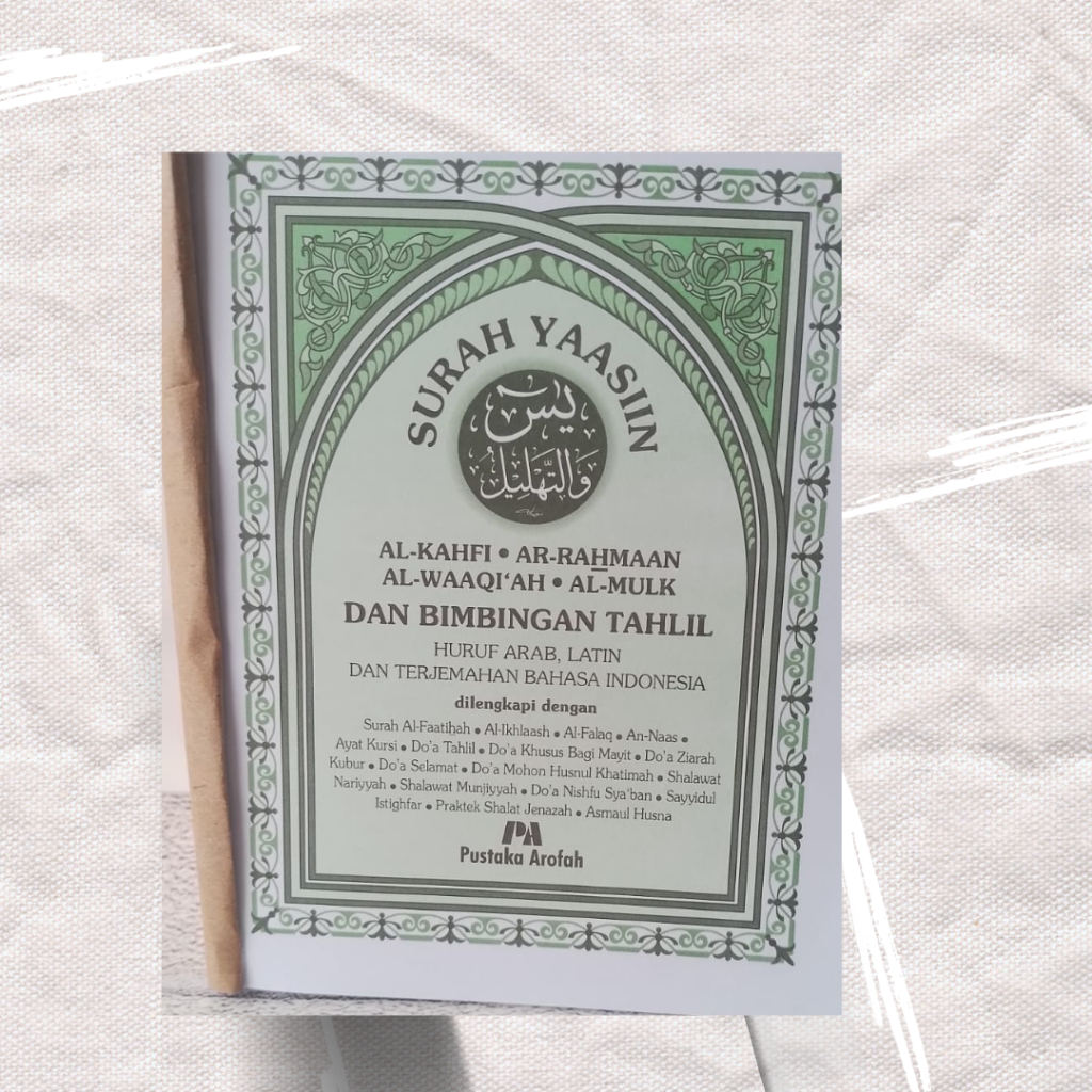 Buku Surat Yasin & Tahlil Disertai Terjemahannya Kosongan Tanpa Cover Minim order 10pcs Halaman 192
