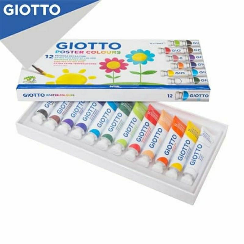 

Giotto Poster Paint Set 12 Colors 12 ML