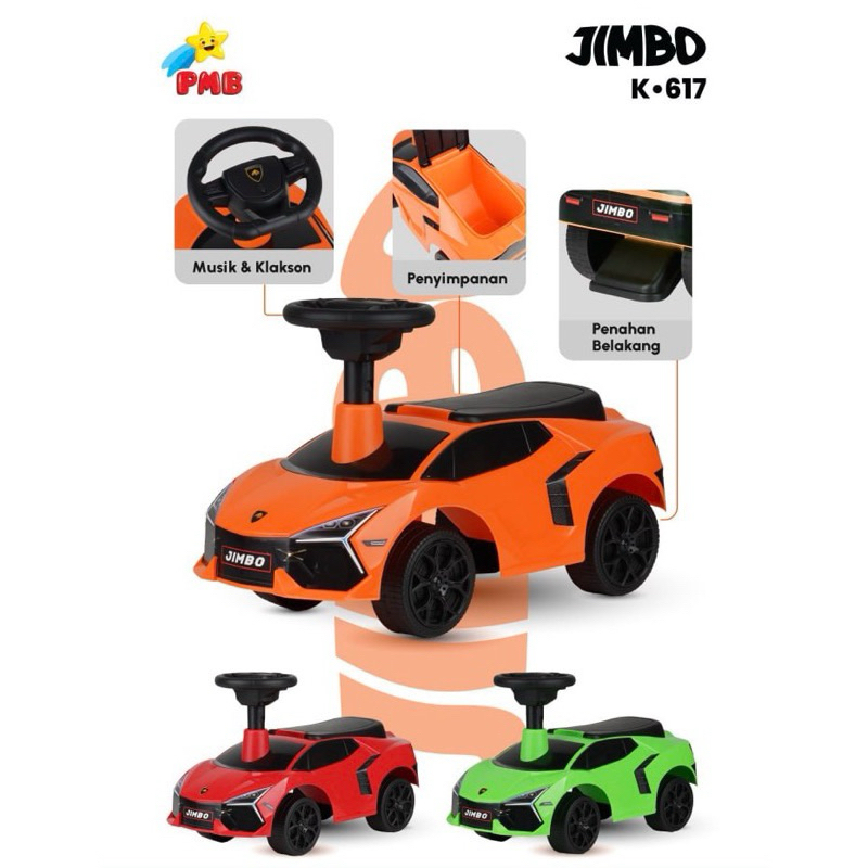 (FREE ONGKIR) TERMURAH  PMB TOYS K-623 JIMBO / JAHRE RIDE ON CAR MOBIL BALAP MAINAN ANAK - MAINAN AN